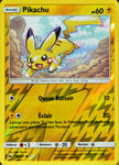 Carte Pokémon 40/147 Pikachu 60 Pv - Reverse Sl3 - Soleil Et Lune - Ombres Ardentes Neuf Fr