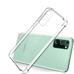 For Samsung Galaxy S20 FE Case Clear Shockproof Cover & Glass Screen Protector