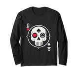 Skull and Ace of Spades Long Sleeve T-Shirt