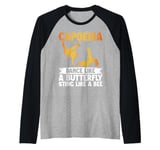 Dance like a Butterfly sting like a Bee Capoeira Raglan Baseball Tee