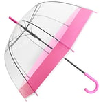 ASAB Parapluie Coupe-Vent Automatique léger Transparent imperméable Rose