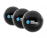 MaxGaming Stressboll - Antistress - Svart (3-pack)