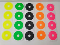 RC VINYL Wheel Stickers x 4  FLOU or CARBON 1/10 Touring Car Rims Tamiya sorex