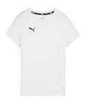 PUMA teamGOAL Casuals Tee WMN, Tee Adultes Unisexes, PUMA White-PUMA Black, XS