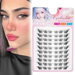 Manga Fox False Eyelashes 3D Cat Eye Individual Lashes  for Eyelash Extensions