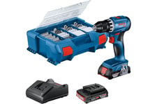 Bosch GSR 18V-45 Professional - borr/drivare - sladdlös - 2 hastigheter - 2 batterier, laddare medföljer