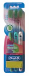 3x Oral B  Toothbrush Set Deep Reach Along Gum Line Small Heads Extra Soft