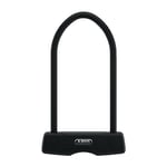 Abus Antivol en U Granit 460 + Support USH460 - antivol pour vélo en U Rond, Niveau de sécurité 9-230 mm, Noir