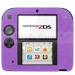 Housse etui protection silicone pour Nintendo 2 DS 2DS - anti choc / rayures - Violet