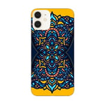 Coque Iphone 12 MINI mandala jaune