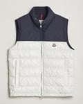 Moncler Cerces Down Vest Off White/Navy