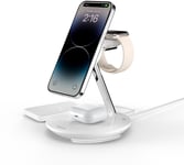 SwitchEasy Power Station Magnetic Wireless Charging Stand - Vit