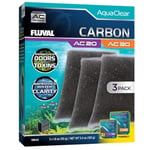 Fluval Lot de 3 filtres à Dos pour Aquarium AquaClear AC20/AC30