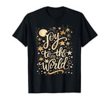 Joy To The Christmas World Christian Jesus Nativity Scene T-Shirt