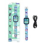 LEXIBOOK, Disney Stitch, Selfie Watch, HD Touch Screen, 720p Camera, MP3 Player, Built-in Speaker, Dictaphone, Pedometer, 5 Games DMW070D