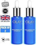 2 x Olay Serums Hyaluronic24 + Vitamin B5 Day Serum, Fragrance Free, 40ml | Morn