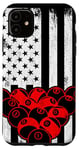 Coque pour iPhone 11 4 juillet Drapeau américain Patriotique Joueur de billard