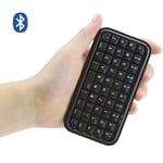 Mini clavier sans fil aste Bluetooth 3.0,clavier de poche mince,petit clavier portable 49 prédire pour tablettes et smartphones - Type Black