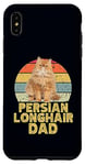 Coque pour iPhone XS Max Persian Long Hair Cat Dad Retro Vintage Style Cool Cats Lover