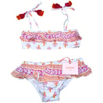 Maillots de bain enfant Lison Paris  Maillot de bain bikini rose à fleurs - 10 ans