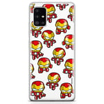 ERT GROUP mobile phone case for Samsung A51 5G original and officially Licensed Marvel pattern Iron Man 031 optimally adapted to the shape of the mobile phone, case made of TPU