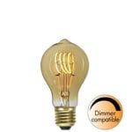 Dimbar Normallampa Spiral Amber LED 2,5W 110lm E27