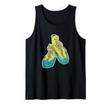 Old rock climbing shoes illustration climbing gear Tank Top