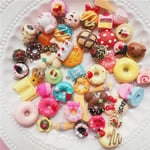 30st/ Set Mini Cake glass hänge DIY dekoration Berlocker Nec Multicolor