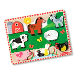 Melissa & Doug Farm Wooden Chunky Puzzle (8 pcs) - FSC Certified