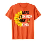 Unity Day Orange, Anti Bullying Be Kind Sunflower Butterfly T-Shirt