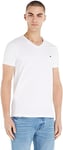 Tommy Hilfiger Men's Core Stretch Slim V-Neck Tee Mw0mw27540 S/S T-Shirts, White (White), XXL