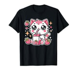 Funny Cat Kawaii Strawberry Milk Cartoon Anime For Women T-Shirt