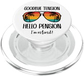 Goodbye Tension Hello Pension Happy Retirement 25 Im Retired PopSockets PopGrip pour MagSafe