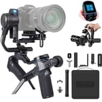 FeiyuTech SCORP 2 Combo Stabilisateur d'appareil Photo, Suivi AI Intégré, Cardan 3 Axes pour Sony/Canon/Nikon/Fujifilm sans Miroir et DSLR, écran Tactile, Max 5,51 LB, Prise de Vue Verticale Native