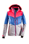 Killtec Veste de ski fille Iolana Jr - Veste d'hiver pour enfant - Veste fille avec poche pour forfait de ski - Sifflet en tirette - Imperméable et respirante XS Corail fluo