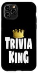 Coque pour iPhone 11 Pro Gagnant de la couronne de Funny Trivia King Night Game Player Lover