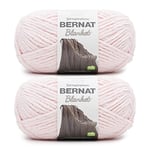 Bernat Lot de 2 paquets de laine pour couverture Rose pâle 300 g – Polyester – 6 super épais – 200 m – Tricoter/crochet