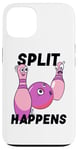 Coque pour iPhone 13 Split Happens Bowler Funny Bowling