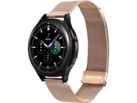 Dux Ducis Dux Ducis Magnetiskt Armband För Samsung Galaxy Watch / Huawei Watch / Honor Watch (20Mm Band) Magnetiskt Armband Guld (Milanese Version)