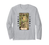 The Hanged Man Frog Tarot Style Graphic, Cool Novelty Frog Long Sleeve T-Shirt