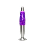 Lampe À Lava Magma Lampe De Table Violet Paillettes E14 Petite 33 Cm Rétro Timmy