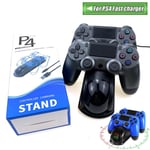 Rapide Pour Ps4 Contrôleur Station De Recharge Double Support De Chargeur Avec Affichage D'état Écran Pour Playstation 4/Ps4 Mince/Ps4 Pro