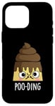 Coque pour iPhone 16 Pro Max Jeu de mots amusant Poo-ding