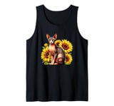 Sunflowers Sphynx Canadian Hairless Cat Tank Top