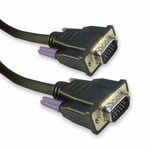 Fully Wired 0.5m SVGA Cable / VGA PC / Laptop to TV / Monitor Lead / Male 1.64Ft