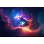 Ttincceer Toile de Fond nébuleuse 6x3m Univers Espace Paysage étoilé Photographie Fond Galaxie Espace Aventure thème Photographie Toile de Fond Studio Portrait Accessoires Photo