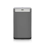 Tower T838001T Square Sensor Bin with Fingerprint Proof Coated Exterior, Titanium,Large