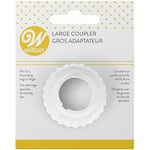 Wilton Adaptateur Grande pour Douilles Patisserie et Poches à Douille, Adaptateur en Plastique pour Décorer les Gâteaux - 1 Pièce