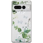 Babaco ERT Group Coque de téléphone Portable pour Google Pixel 7 Pro Original et sous Licence Officielle Motif Flowers 030 Parfaitement adapté à la Forme du téléphone Portable, partiel imprimé