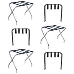 Folding Metal Luggage Racks Pack of 6